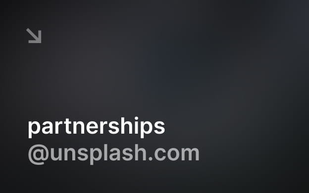 Unsplash API partner preview for Become a partner